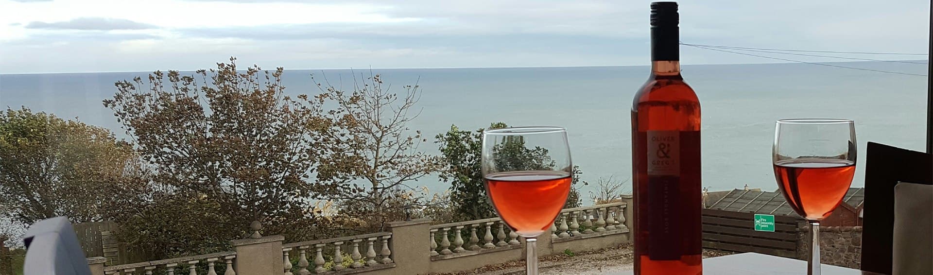 The view from the Cove Bay Hotel